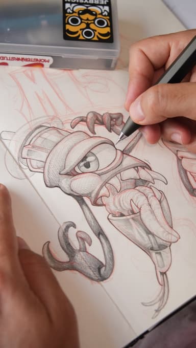 The sketch is available for tattooing in Zurich or on my upcoming trips