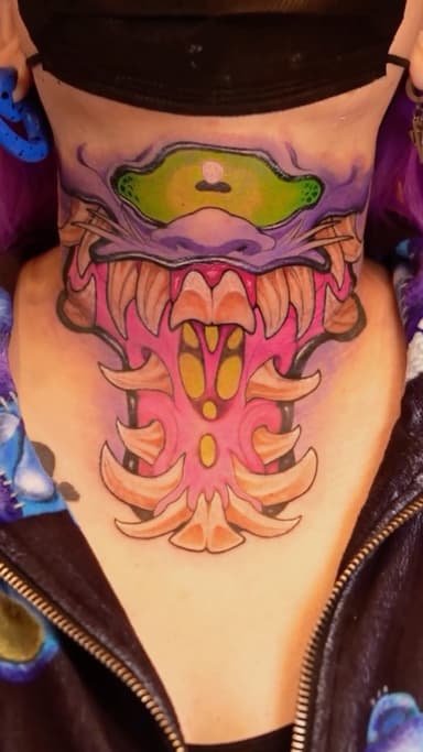 Purple dragon, done live at @tokyobay_tattoo_festival last edition.