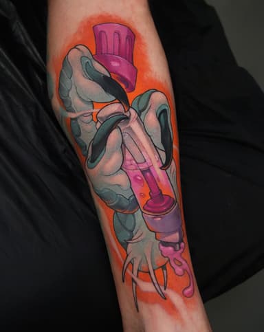 Dragon Hand with Marker on @savage_art_project @giuseppeamed was a pleasure t…
