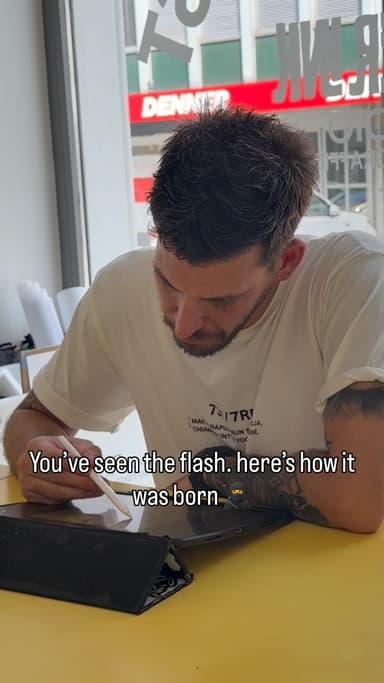 You’ve seen the finished flash — this is how it started. 🥷